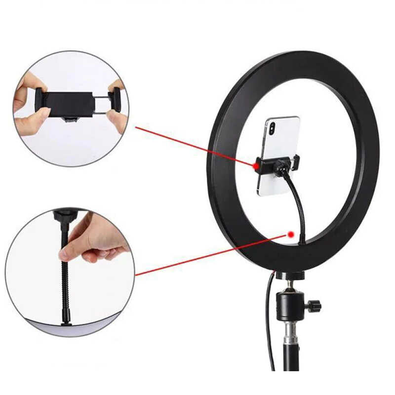 Cepax CXB-260 Işıklı Telefon Tutucu Ring Light - 4 Cepax CXB-260 Işıklı Telefon Tutucu Ring Light - 4